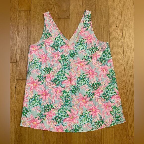 NWT Lily Pulitzer Floral Tank Top Size S - Picture 5 of 9